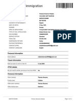 UK Visas & Immigration: Personal Information