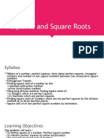 Squares and Square Roots