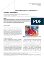 21 Surgical Management of A Congenital Arteriovenous