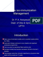 Rhesus Iso Immunization