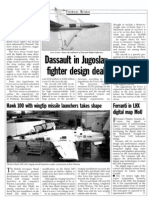 Dassault in Jugoslav Fighter Design Deal