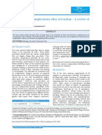 Post-Operative Complications After Extraction - A Review of Literature