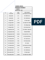 Morning Assembly Schedule