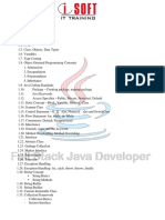 Java Isoft Curriculum