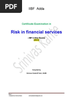 Risk in Financial Services