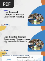 Session 2 - Bases and Principles For Barangay Development Planning