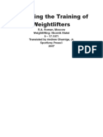 Managing The Training of A Weightlifter