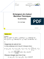 Machines Thermiques I - SérieTD - Corrigé