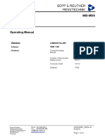 Operating Manual Dosing System MID MDS