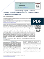 Traditional and Contemporary English Literature Teaching Methods in A Lebanese EFL Academic Context: A Quasi-Experimental Study