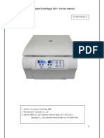 Gyrozen 416 Centrifuge - Service Manual