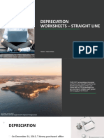 Depreciation Worksheet Straightline Method