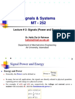 Lecture 02 (Energy and Power Signal)