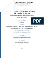 Dosificación Del Hormigón