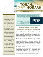 Shoftim - Writing A Sefer Torah