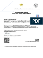 Disability Certificate