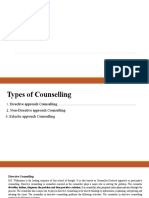 Types of Counselling