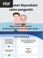 Kesehatan Reproduksi Calon Pengantin