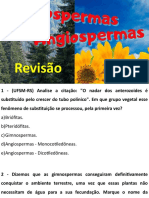 Gimnosperma e Angiosperma - Revisão