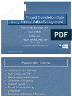 Predicting Project Completion Date Using Earned Value Management