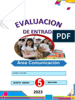 5to Evaluacion de Entrada - Comunicacion 2023