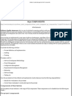 Software Quality Management SQA Components