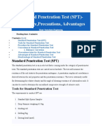 Standard Penetration Test Procedure