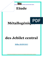 Rapport de Gitologie Métallogénie