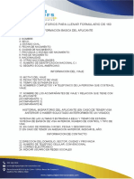 Datos Personales para Formulario DS-160 Nuevo