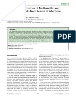 Antioxidant Activities of Methanolic and Aqueous Extracts From Leaves of Martynia Annua Linn.