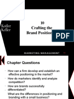 Chapter 10 Crafting The Brand Positioning