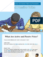 Active and Passive Voice