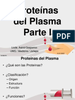 Clase 2. Proteínas Del Plasma Parte I