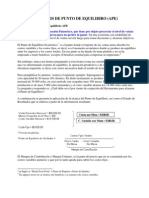 Punto de Equilibrio Economico de La Empresa