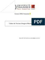 Cahier Electronique S3 TDs 2019 2020