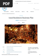 Used Bookstore Business Plan Financial Plan