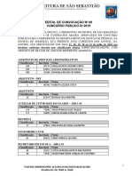 Edital de Convocação #69 Concurso Público 01/2019