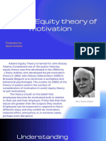 Adam's Equity Theory of Motivation