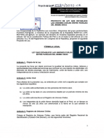 Proyecto de Tey /2,0 22-C: Q4 1 Congreso Congresista de La Republica