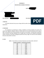 Experiment 2 Pressure Versus Number of Particles