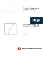 Note Récapitulative Sur Les Réformes de Bâle III