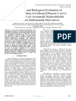 Synthesis and Biological Evaluation of N - (4 - (Morpholine-4-Carbonyl) Thiazol-2-Yl) - 2 - (Piperazin-1-Yl) Acetamide Hydrochloride and Their Sulfonamide Derivatives