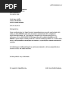 Carta de Desahucio Laboral