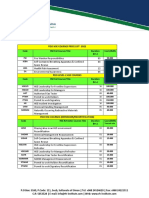 All Courses Price List