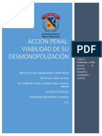 Acción Penal, Viabilidad de Su Desmonopolización