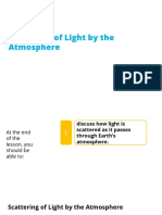 Physical Science 22.3 Scattering of Light by The Atmosphere