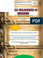 Modern Philosophy of Education - Joycepablo