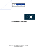 Critical State Soil Mechanics