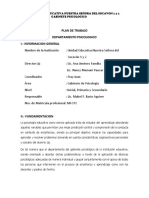 PLAN DE TRABAJO Gabinete Psicologico