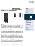 Smartonline 120/208V 3-Phase Wye 60kva Modular 3-Phase Ups System, On-Line Double-Conversion Ups For North America